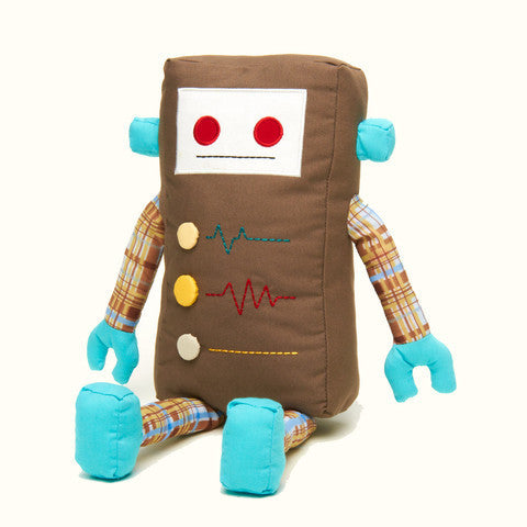Kalvin Stuffed Robot by Kauzbots