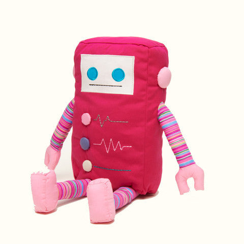Kaprice Stuffed Robot by Kauzbots