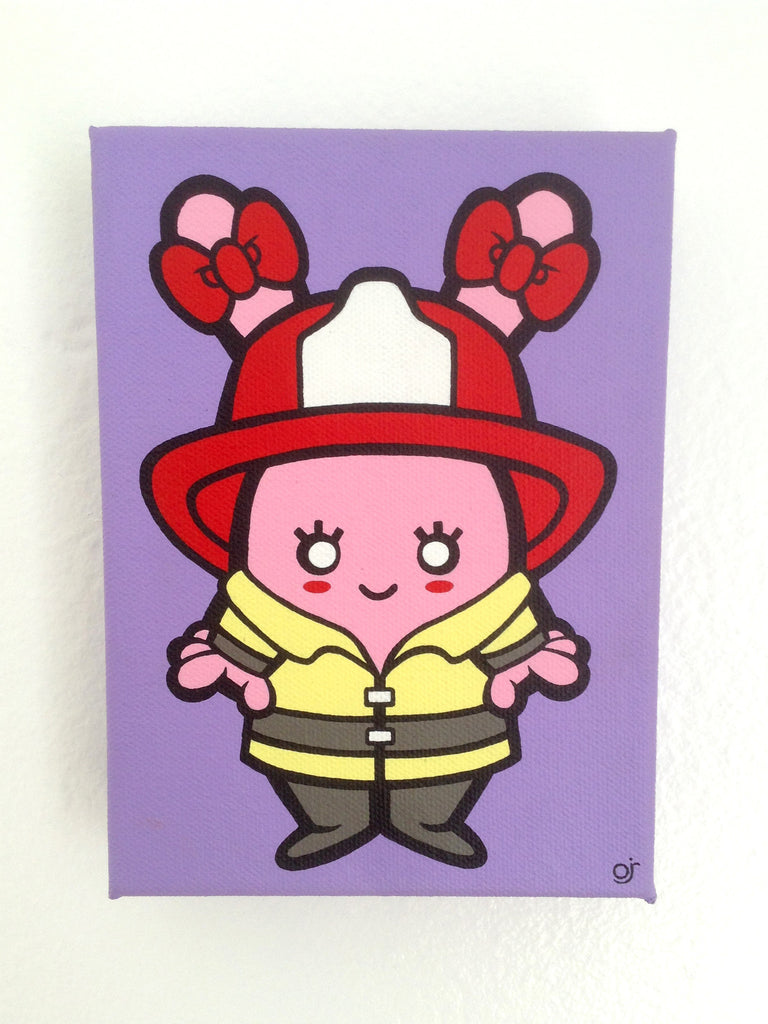 Firefighter Rosie Rabbit by Oscar Rosales