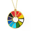 Color Wheel Pendant Necklace by Yellow Owl Workshop