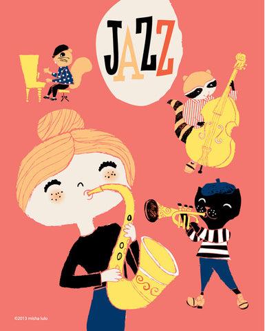 Jazz Print by Misha Lulu