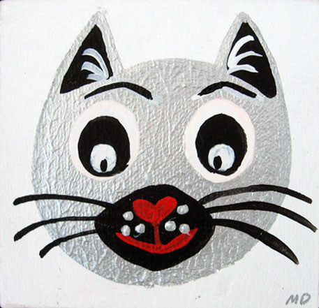 Big Face Kitty Mini 3 by Marie Dolphin