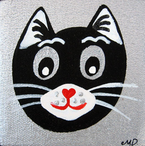 Big Face Kitty Mini 2 by Marie Dolphin