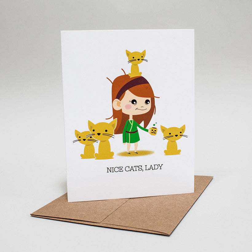 Cat Lady Card by Genuine HAHA