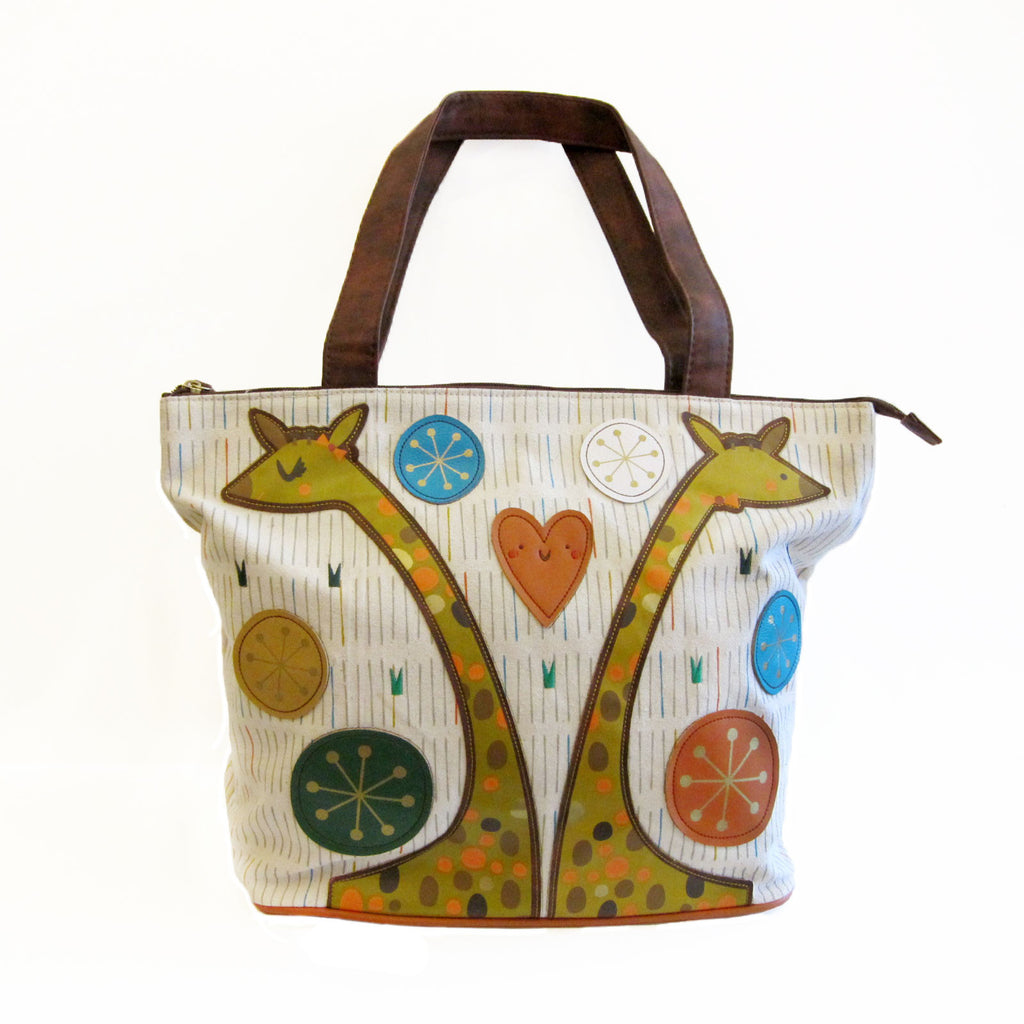 Giraffe Tote by Crowded Teeth