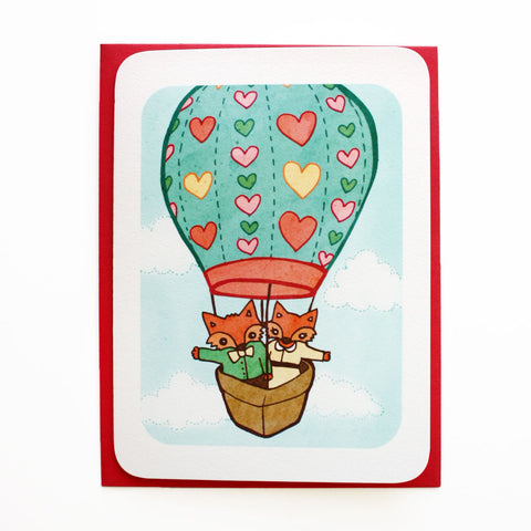 Hot Air Balloon Notecard by My Zoetrope