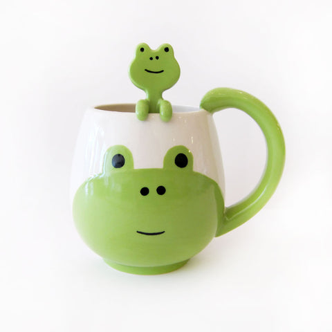 Frog Mug with Spoon Set