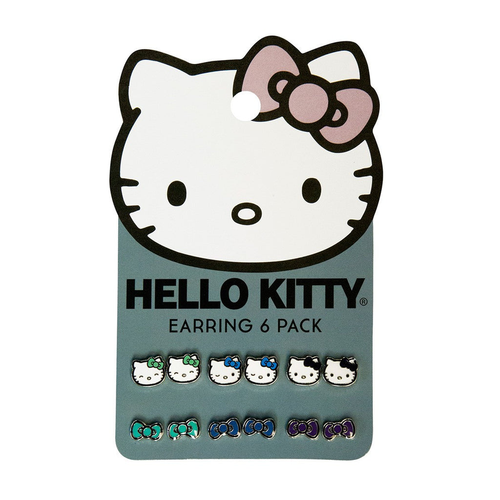 Hello Kitty with Bows Earring 6 Pack