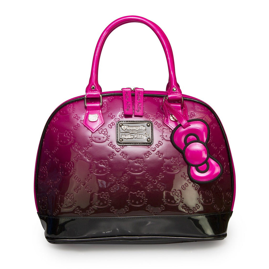 HELLO KITTY EMBOSSED FAUX LEATHER SATCHEL