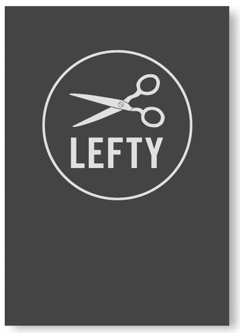 Lefty Lined Notebook by Seltzer